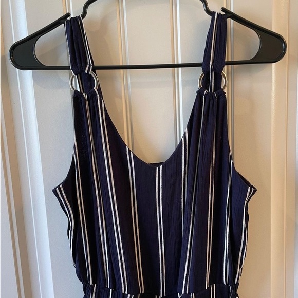 Blue Striped Jumpsuit - Picture 2 of 2